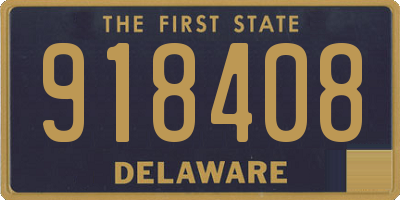 DE license plate 918408