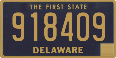 DE license plate 918409