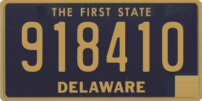 DE license plate 918410