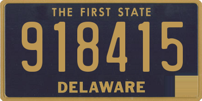 DE license plate 918415