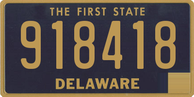 DE license plate 918418