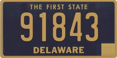 DE license plate 91843