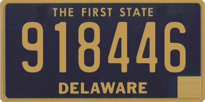 DE license plate 918446