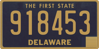 DE license plate 918453