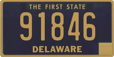 DE license plate 91846
