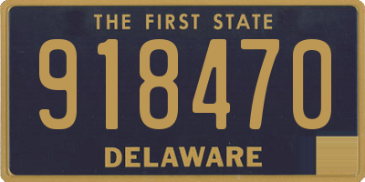 DE license plate 918470