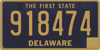 DE license plate 918474