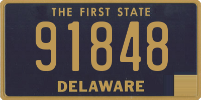 DE license plate 91848