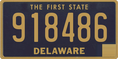 DE license plate 918486