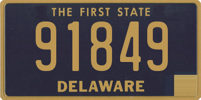 DE license plate 91849