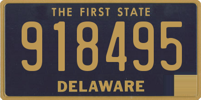 DE license plate 918495