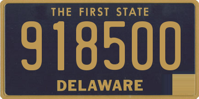 DE license plate 918500