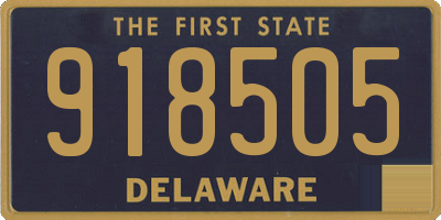 DE license plate 918505