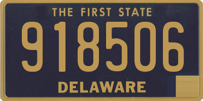 DE license plate 918506