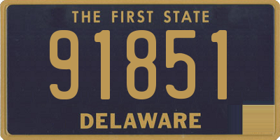 DE license plate 91851