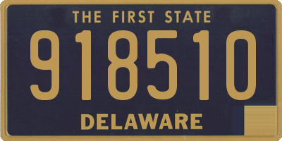 DE license plate 918510