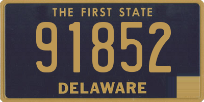 DE license plate 91852