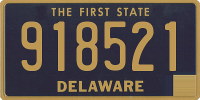 DE license plate 918521
