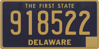 DE license plate 918522