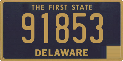 DE license plate 91853