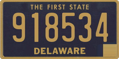 DE license plate 918534