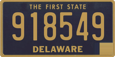 DE license plate 918549