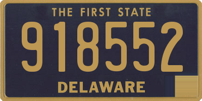 DE license plate 918552