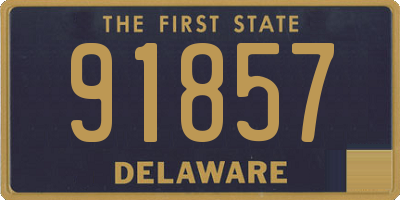 DE license plate 91857