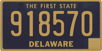 DE license plate 918570