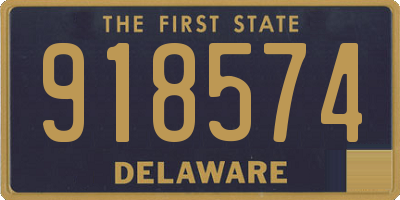 DE license plate 918574