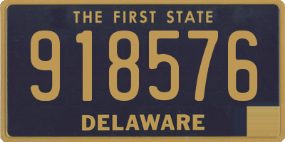 DE license plate 918576