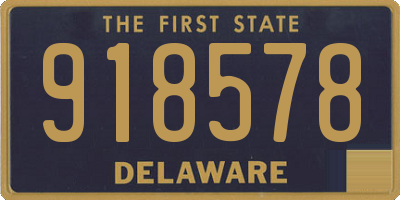 DE license plate 918578
