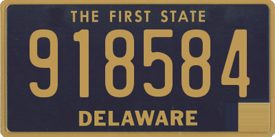 DE license plate 918584