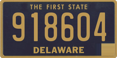 DE license plate 918604