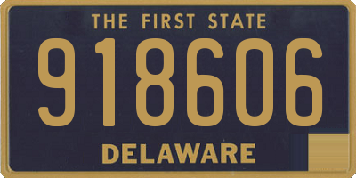 DE license plate 918606