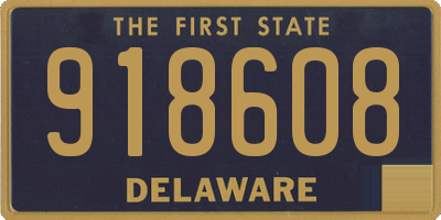 DE license plate 918608