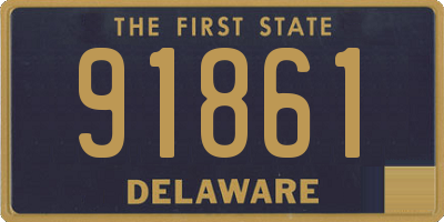 DE license plate 91861