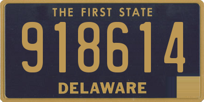 DE license plate 918614
