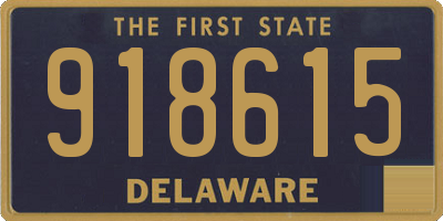 DE license plate 918615