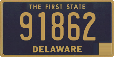 DE license plate 91862
