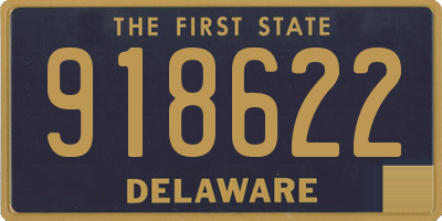DE license plate 918622