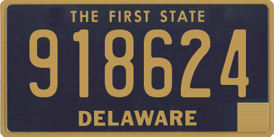 DE license plate 918624