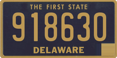 DE license plate 918630