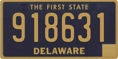 DE license plate 918631