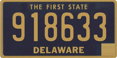 DE license plate 918633