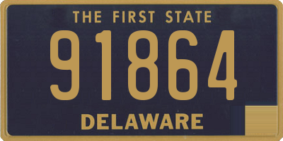 DE license plate 91864