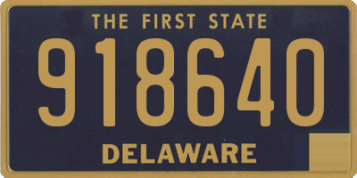 DE license plate 918640