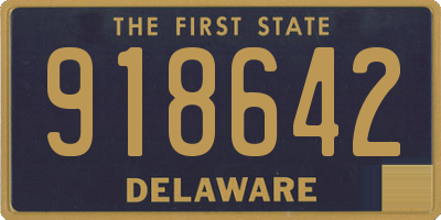 DE license plate 918642