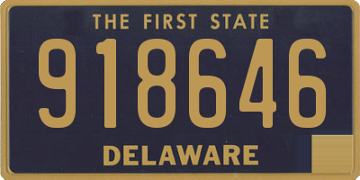 DE license plate 918646