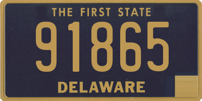 DE license plate 91865
